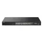 D-Link 28 prievadų 2,5G kelių gigabitų PoE++ išmanus valdomas komutatorius su 4 x 10G SFP+ prievadais