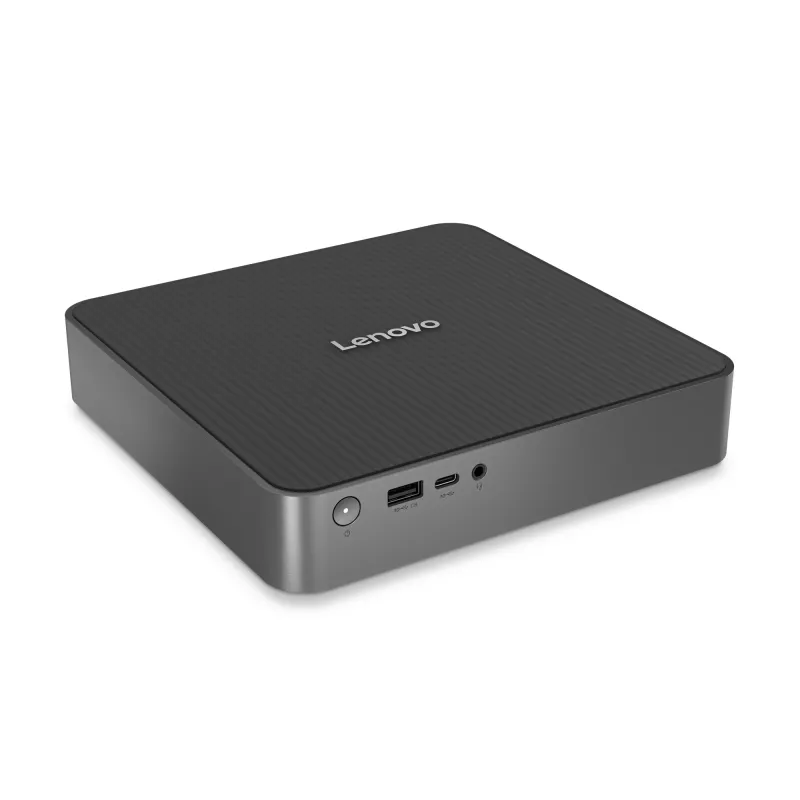 Lenovo IdeaCentre Mini 01Q8X10 Snapdragon X1-26-100 32 GB LPDDR5x-SDRAM 1 TB SSD Windows 11 Home Mini PC Pilka
