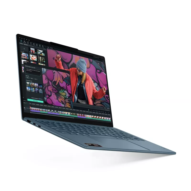 Lenovo Yoga Slim 7 14AKP10 Copilot+ PC AMD Ryzen™ AI 7 350 nešiojamas kompiuteris 35,6 cm (14 colių) 2,8K 16 GB LPDDR5-SDRAM 512 GB SSD Wi-Fi 7 (802.11be) Windows 11 Home žalsvai mėlynas
