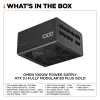 HP OMEN 1000 W maitinimo blokas – ATX 3.1, visiškai modulinis, 80 Plus Gold, juodas