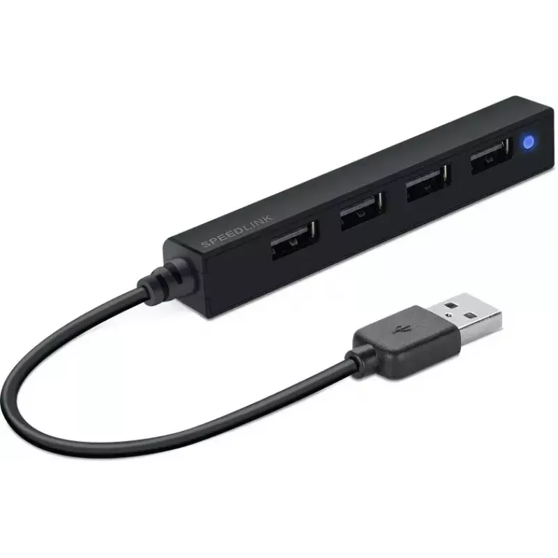 Hub SPEEDLINK SNAPPY plonas 480 Mbit/s juoda