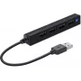 Hub SPEEDLINK SNAPPY plonas 480 Mbit/s juoda