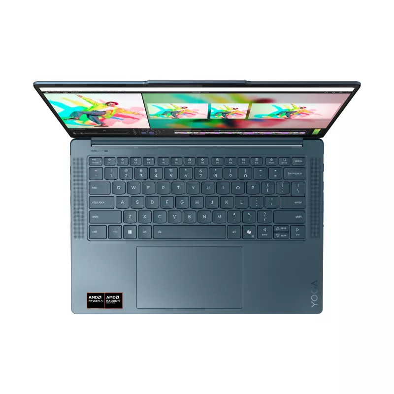 Lenovo Yoga Pro 7 14AKP10 Copilot+ PC AMD Ryzen™ AI 7 350 nešiojamas kompiuteris 36,8 cm (14,5 colio) 3K 32 GB LPDDR5x-SDRAM 1 TB SSD Wi-Fi 7 (802.11be) Windows 11 Pro mėlynai žalsva
