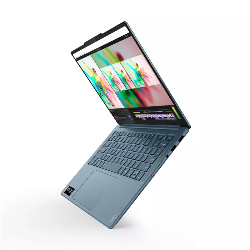 Lenovo Yoga Pro 7 14AKP10 Copilot+ PC AMD Ryzen™ AI 7 350 nešiojamas kompiuteris 36,8 cm (14,5 colio) 3K 32 GB LPDDR5x-SDRAM 1 TB SSD Wi-Fi 7 (802.11be) Windows 11 Pro mėlynai žalsva