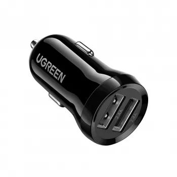 Ugreen 50875 mobiliojo įrenginio įkroviklis MP4, mobilusis kompiuteris Juodas Cigar lighter Auto