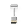 Nedis CCTB37250AL02 vaizdo kabelio adapteris 0,2 m DisplayPort DVI-D sidabrinis