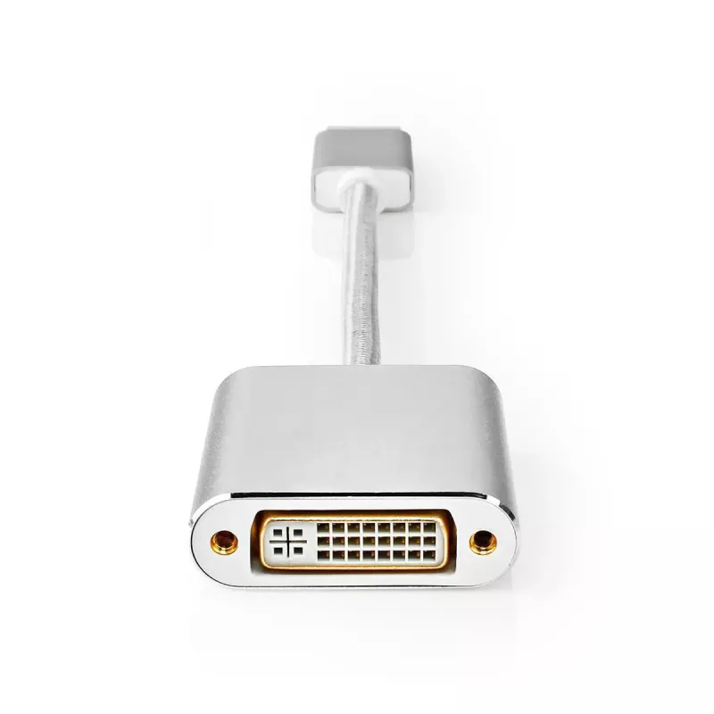 Nedis CCTB37250AL02 vaizdo kabelio adapteris 0,2 m DisplayPort DVI-D sidabrinis