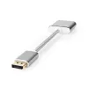 Nedis CCTB37250AL02 vaizdo kabelio adapteris 0,2 m DisplayPort DVI-D sidabrinis
