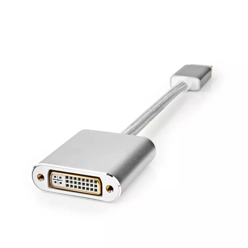 Nedis CCTB37250AL02 vaizdo kabelio adapteris 0,2 m DisplayPort DVI-D sidabrinis
