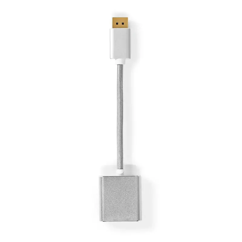 Nedis CCTB37250AL02 vaizdo kabelio adapteris 0,2 m DisplayPort DVI-D sidabrinis