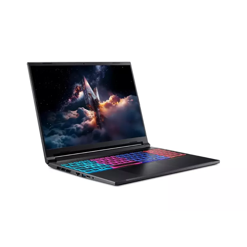 Nešiojamas kompiuteris Acer Nitro V 16S ANV16S-71-77SA — 16 colių WQXGA (2560×1600), Intel Core 7 240H, 16 GB DDR5, 1 TB SSD, NVIDIA GeForce RTX 5070, Windows 11 Home, juodas