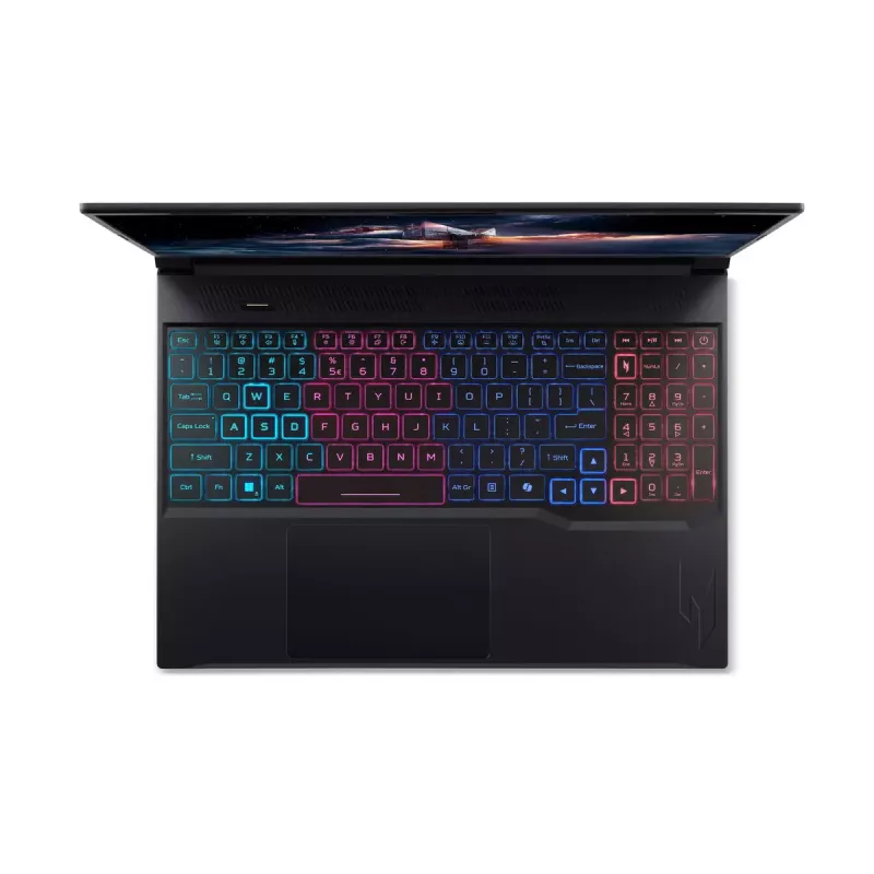 Nešiojamas kompiuteris Acer Nitro V 16S ANV16S-71-77SA — 16 colių WQXGA (2560×1600), Intel Core 7 240H, 16 GB DDR5, 1 TB SSD, NVIDIA GeForce RTX 5070, Windows 11 Home, juodas