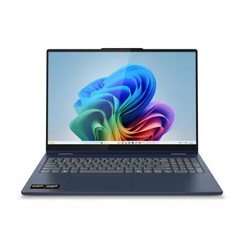 Lenovo IdeaPad 5 2-in-1 16AKP10 Copilot+ PC AMD Ryzen™ AI 5 340 Hibridinis (2-in-1) 40,6 cm (16 colių) jutiklinis ekranas WUXGA 16 GB LPDDR5x-SDRAM 512 GB SSD Wi-Fi 7 (802.11be) Windows 11 Home Vokiška mėlyna