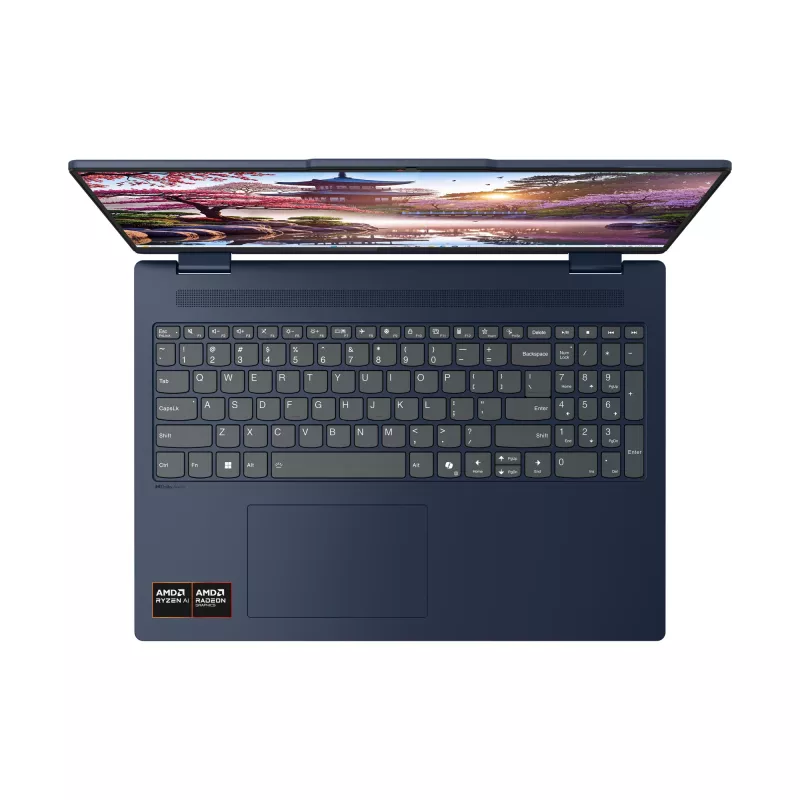 Lenovo IdeaPad 5 2-in-1 16AKP10 Copilot+ PC AMD Ryzen™ AI 5 340 Hibridinis (2-in-1) 40,6 cm (16 colių) jutiklinis ekranas WUXGA 16 GB LPDDR5x-SDRAM 512 GB SSD Wi-Fi 7 (802.11be) Windows 11 Home Vokiška mėlyna