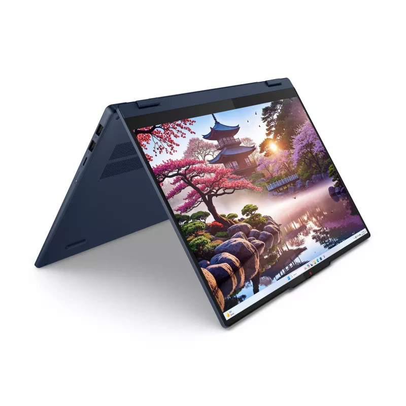 Lenovo IdeaPad 5 2-in-1 16AKP10 Copilot+ PC AMD Ryzen™ AI 5 340 Hibridinis (2-in-1) 40,6 cm (16 colių) jutiklinis ekranas WUXGA 16 GB LPDDR5x-SDRAM 512 GB SSD Wi-Fi 7 (802.11be) Windows 11 Home Vokiška mėlyna