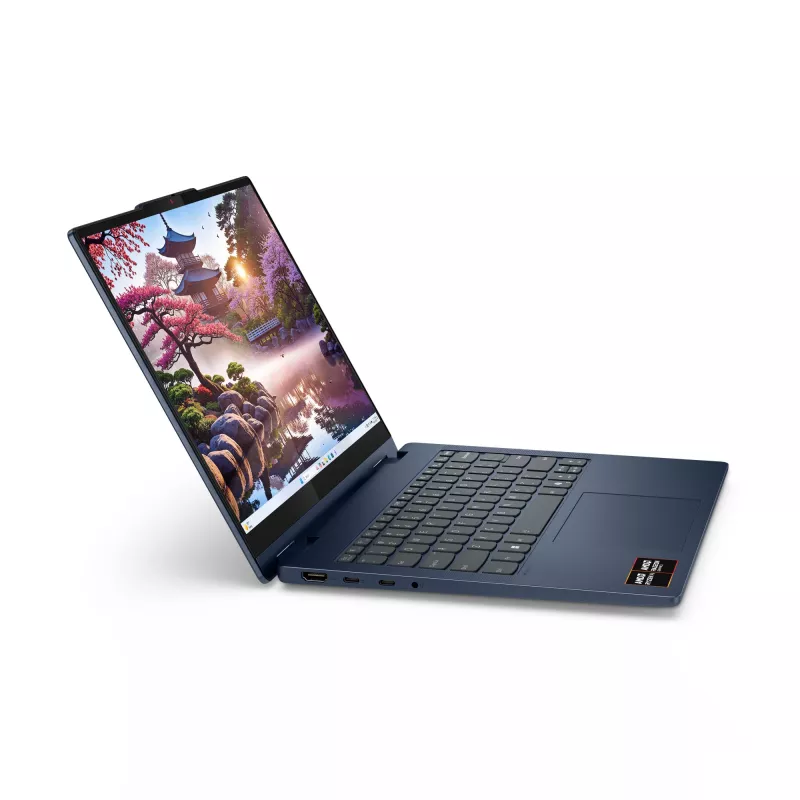 Lenovo IdeaPad 5 2-in-1 16AKP10 Copilot+ PC AMD Ryzen™ AI 5 340 Hibridinis (2-in-1) 40,6 cm (16 colių) jutiklinis ekranas WUXGA 16 GB LPDDR5x-SDRAM 512 GB SSD Wi-Fi 7 (802.11be) Windows 11 Home Vokiška mėlyna