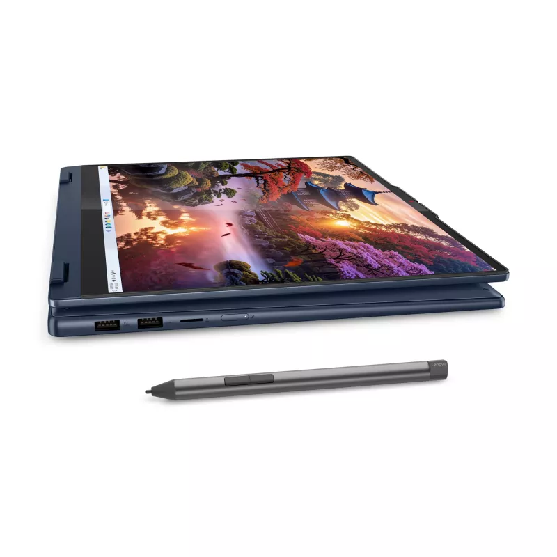 Lenovo IdeaPad 5 2-in-1 16AKP10 Copilot+ PC AMD Ryzen™ AI 5 340 Hibridinis (2-in-1) 40,6 cm (16 colių) jutiklinis ekranas WUXGA 16 GB LPDDR5x-SDRAM 512 GB SSD Wi-Fi 7 (802.11be) Windows 11 Home Vokiška mėlyna