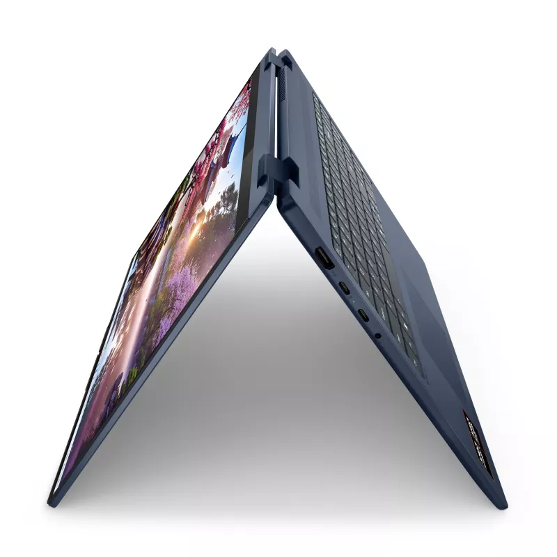 Lenovo IdeaPad 5 2-in-1 16AKP10 Copilot+ PC AMD Ryzen™ AI 5 340 Hibridinis (2-in-1) 40,6 cm (16 colių) jutiklinis ekranas WUXGA 16 GB LPDDR5x-SDRAM 512 GB SSD Wi-Fi 7 (802.11be) Windows 11 Home Vokiška mėlyna