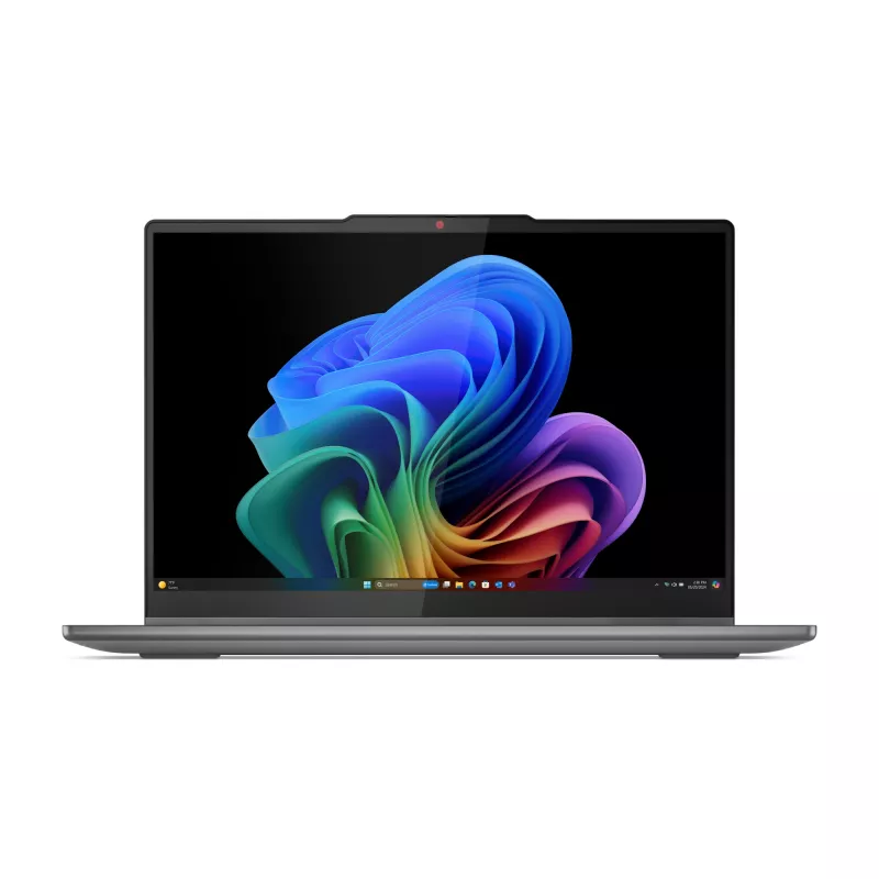 Lenovo IdeaPad 5 2-in-1 14Q8X9 Copilot+ PC Snapdragon X1P-42-100 Hibridas (2-in-1) 35,6 cm (14 colių) Liečiamas ekranas WUXGA 24 GB LPDDR5x-SDRAM 1 TB SSD Wi-Fi 7 (802.11be) Windows 11 Home Pilka