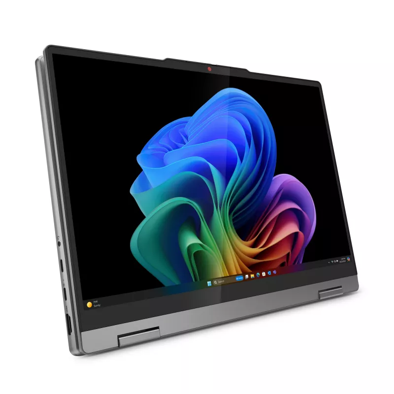 Lenovo IdeaPad 5 2-in-1 14Q8X9 Copilot+ PC Snapdragon X1P-42-100 Hibridas (2-in-1) 35,6 cm (14 colių) Liečiamas ekranas WUXGA 24 GB LPDDR5x-SDRAM 1 TB SSD Wi-Fi 7 (802.11be) Windows 11 Home Pilka