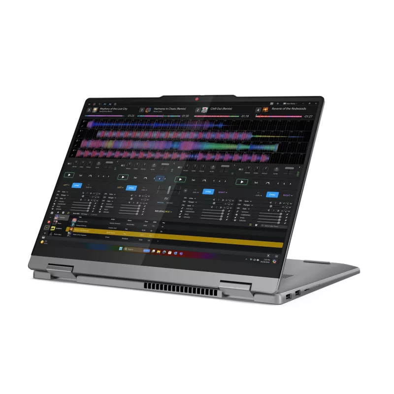 Lenovo IdeaPad 5 2-in-1 14Q8X9 Copilot+ PC Snapdragon X1P-42-100 Hibridas (2-in-1) 35,6 cm (14 colių) Liečiamas ekranas WUXGA 24 GB LPDDR5x-SDRAM 1 TB SSD Wi-Fi 7 (802.11be) Windows 11 Home Pilka