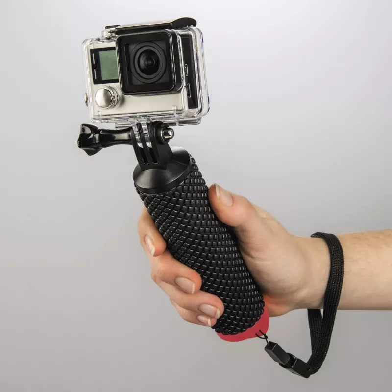 Monopod Hama 00004458 1/4 colio plastikinis juoda/raudona aukštis 19 cm