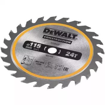 Diskinis pjūklo diskas DeWALT DT20420-QZ 11,5 cm medienai
