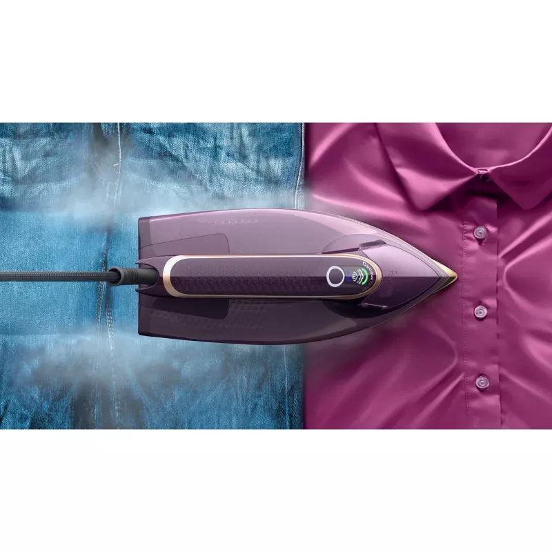Garų lygintuvas Philips DST8040/30 – 3000 W, 0,35 l bakelis, SteamGlide Elite padas, vertikalus garinimas