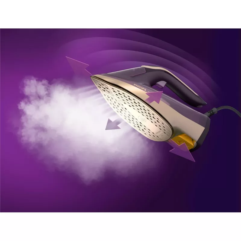 Garų lygintuvas Philips DST8040/30 – 3000 W, 0,35 l bakelis, SteamGlide Elite padas, vertikalus garinimas