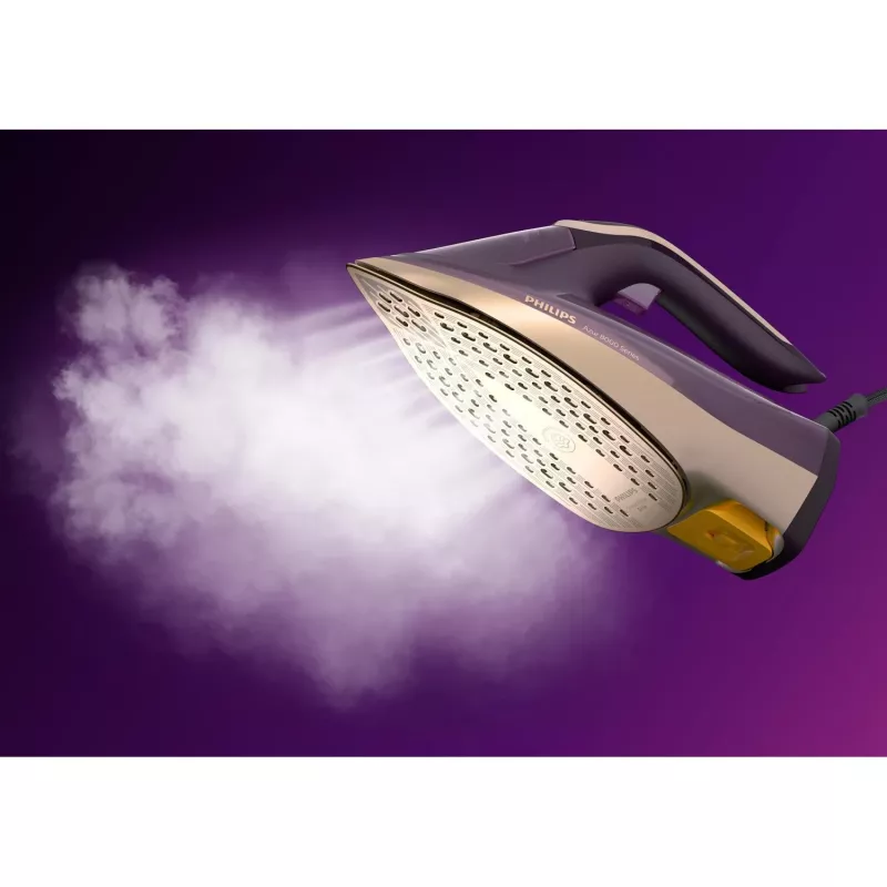 Garų lygintuvas Philips DST8040/30 – 3000 W, 0,35 l bakelis, SteamGlide Elite padas, vertikalus garinimas
