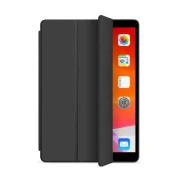 eSTUFF DENVER Folio Case for iPad Air 2 2014 - Juoda PU leather/Clear