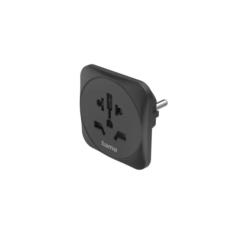 Hama 00223454 maitinimo kištuko adapteris, E/F tipo hibridinis, universalus, juodas
