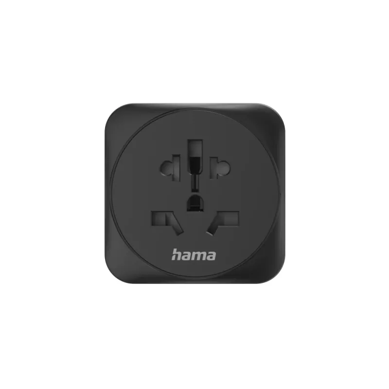 Hama 00223454 maitinimo kištuko adapteris, E/F tipo hibridinis, universalus, juodas