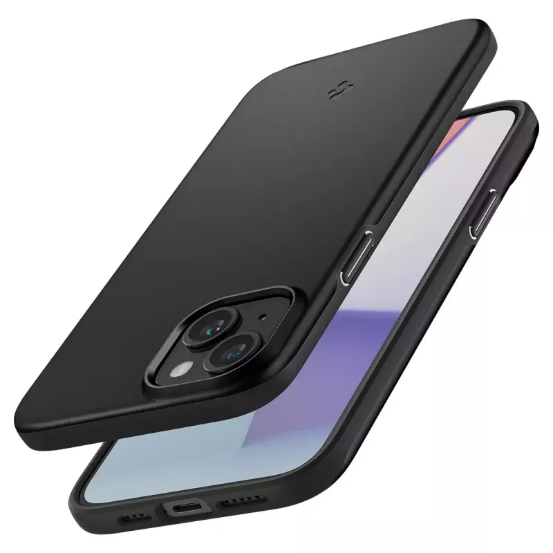 Dėklas Spigen ACS06776, skirtas iPhone 15 15,5 cm, juodas