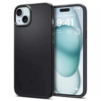 Dėklas Spigen ACS06776, skirtas iPhone 15 15,5 cm, juodas