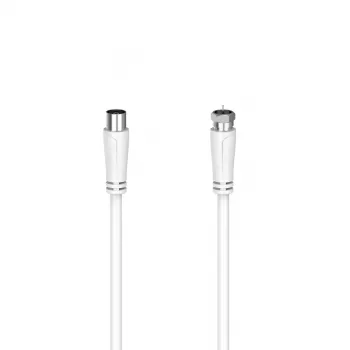 Hama 00205061 bendraašis kabelis 1,5 m Coax F Baltas