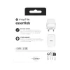 mophie essentials 20W USB-C PD sieninis adapteris universalus baltas kintamoji srovė greitas įkrovimas vidaus