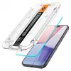 Spigen iPhone 15 Glas.tR EZ Fit ekrano apsauga grūdintas stiklas permatomas