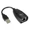 Techly IUSB-EXTENDTY5 kabelio jungčių adapteris USB RJ-45 juodas