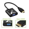 Techly kabelio adapteris keitiklis HDMI į VGA juodas 0,1 m 1920x1200 60 Hz