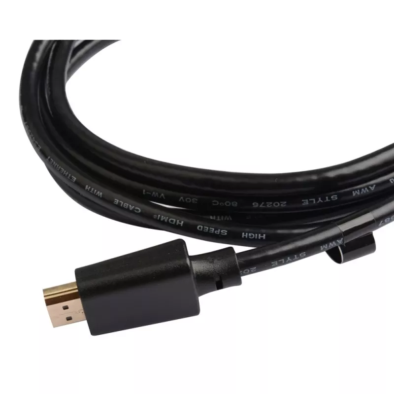 HDMI laidas TECHLY ICOC HDMI21-8-030 3 m, HDMI A tipo kištukas–kištukas, HDMI 2.1, 48 Gbit/s, paauksuoti kontaktai, juodas