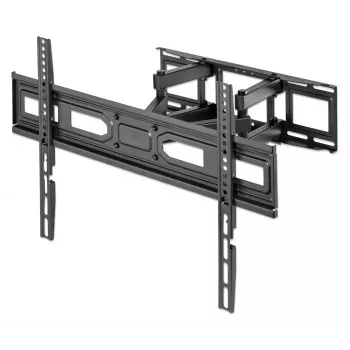 Manhattan televizoriaus ir monitoriaus laikiklis, tvirtinamas prie sienos, visiškai judamas, 1 ekranas, 37–65 inch, juodas, VESA 100x100 iki 600x400 mm, maks. 40 kg