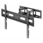 Manhattan televizoriaus ir monitoriaus laikiklis, tvirtinamas prie sienos, visiškai judamas, 1 ekranas, 37–65 inch, juodas, VESA 100x100 iki 600x400 mm, maks. 40 kg