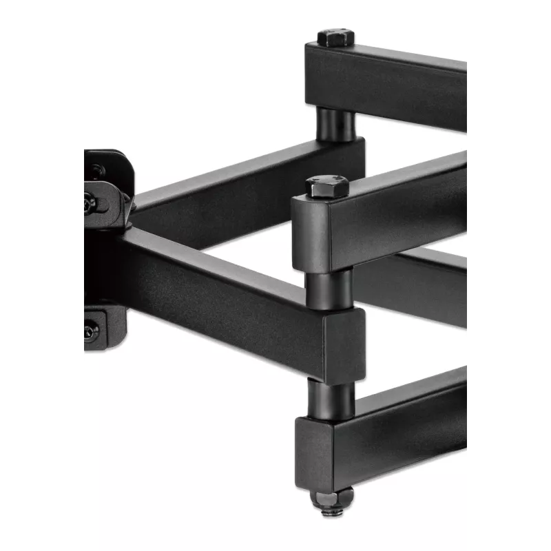 Manhattan televizoriaus ir monitoriaus laikiklis, tvirtinamas prie sienos, visiškai judamas, 1 ekranas, 37–65 inch, juodas, VESA 100x100 iki 600x400 mm, maks. 40 kg