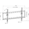 Techly ICA-PLB 261L TV laikiklis / stovas 177,8 cm (70 colių) juodas