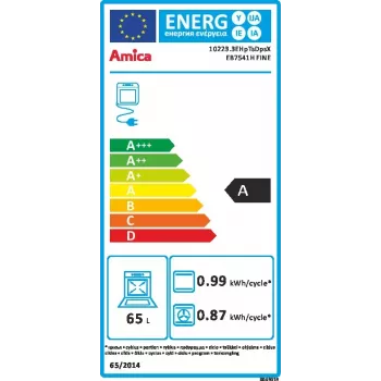 Įmontuojama orkaitė Amica EB7541H FINE, elektrinė orkaitė