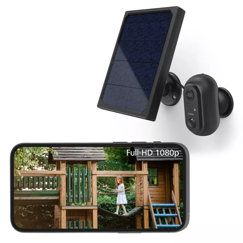IP apsaugos kamera Hama 00176648 Lauko Belaidė Juoda 1080p