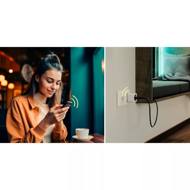 Išmanusis kištukas Hama 00176654 3680 W vidaus belaidis Wi-Fi baltas