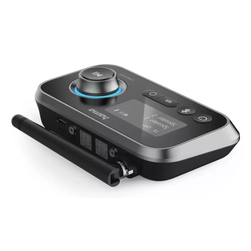 Belaidis garso siųstuvas-imtuvas HAMA Link.it duo 3,5 mm, Bluetooth, 10 m nuotolis, maitinamas per USB, juodas