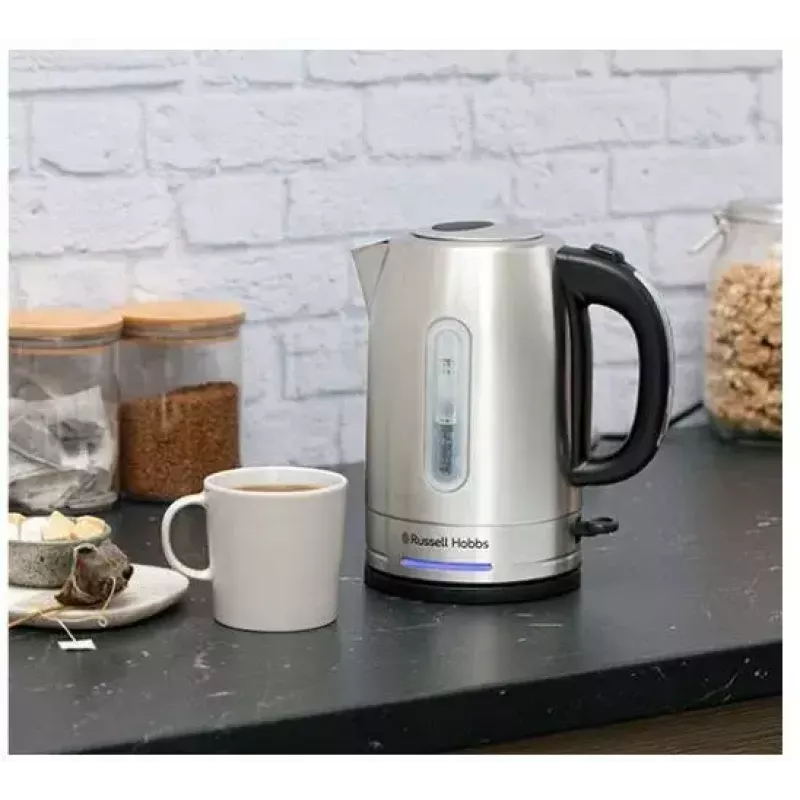 Elektrinis virdulys Russell Hobbs 1,7 l 2400 W nerūdijantis plienas, vandens lygio indikatorius, 360° pagrindas